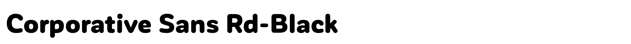 Corporative Sans Rd-Black image